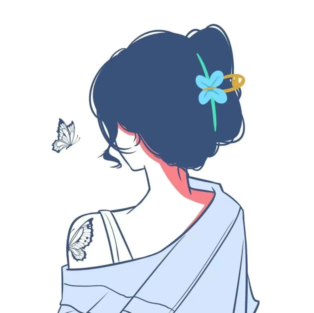 jidangemeibanlv手绘情侣头像