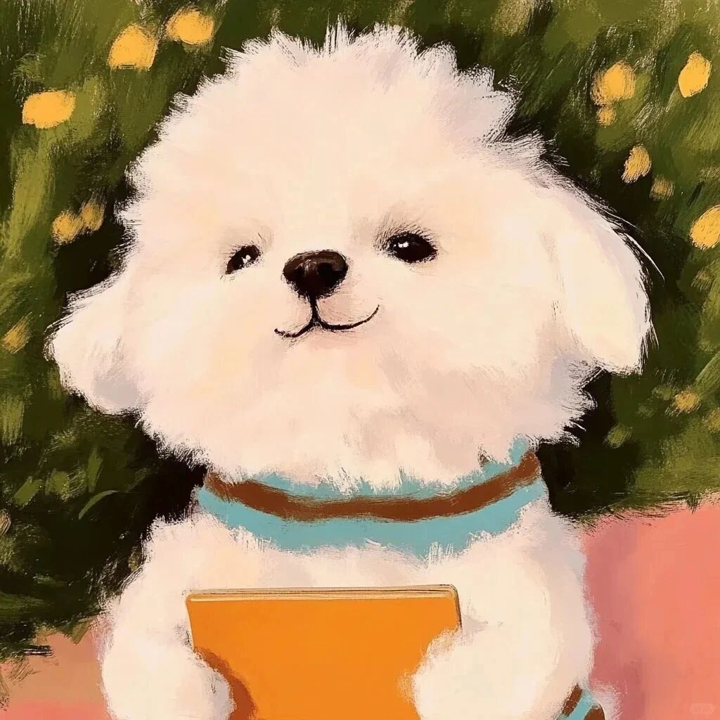 可爱狗狗插画萌宠头像