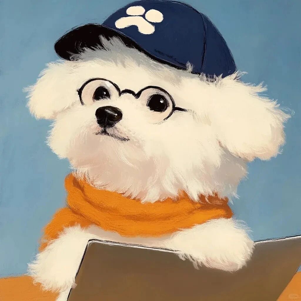 可爱狗狗插画萌宠头像