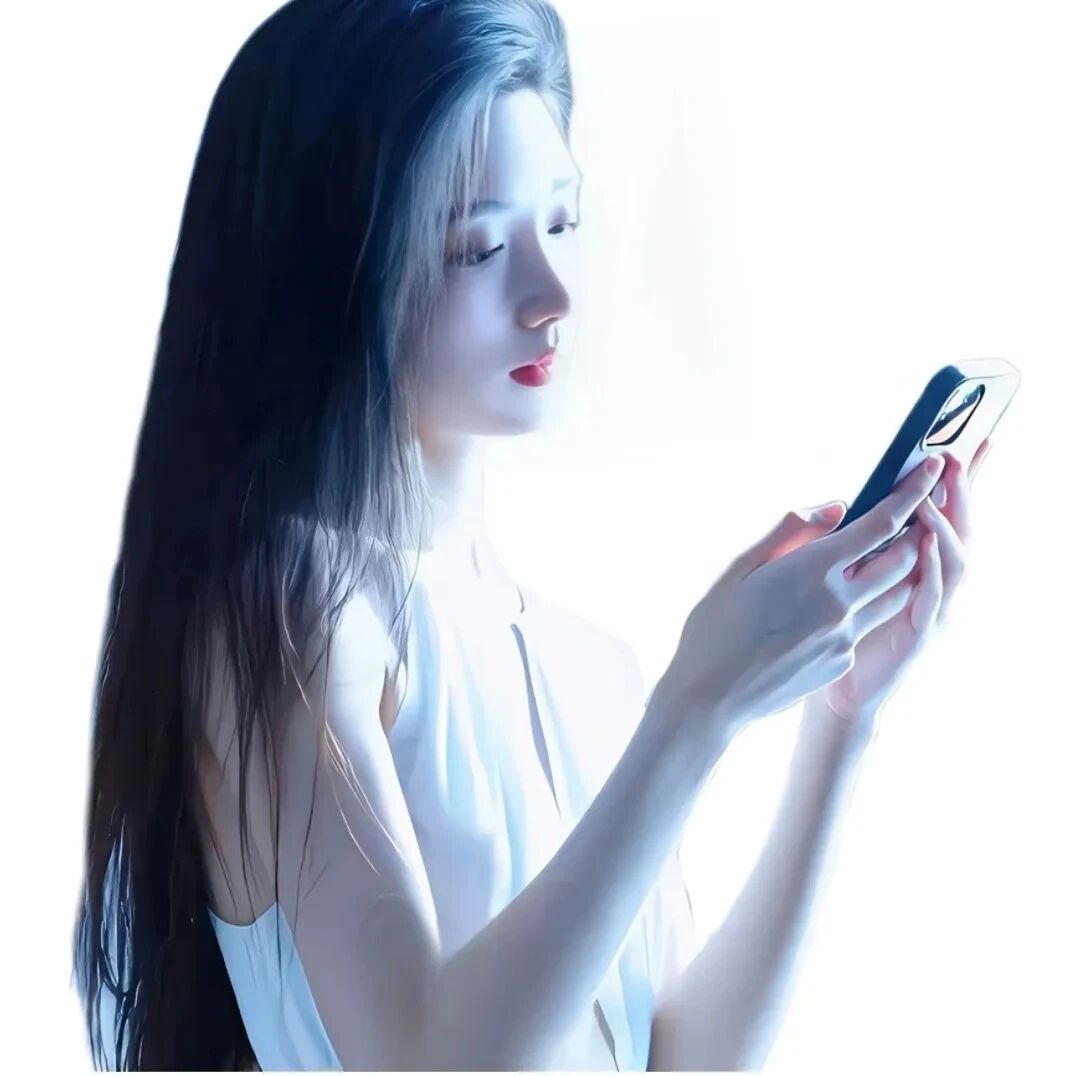 温柔侧脸女生头像