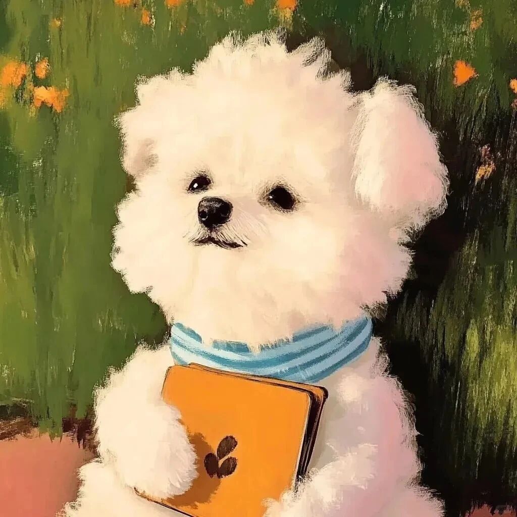 可爱狗狗插画萌宠头像