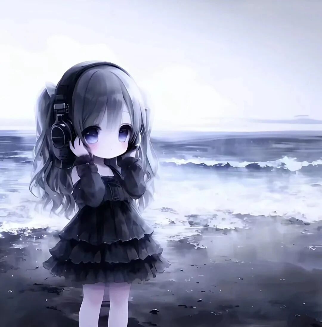 海边少萝动漫头像女