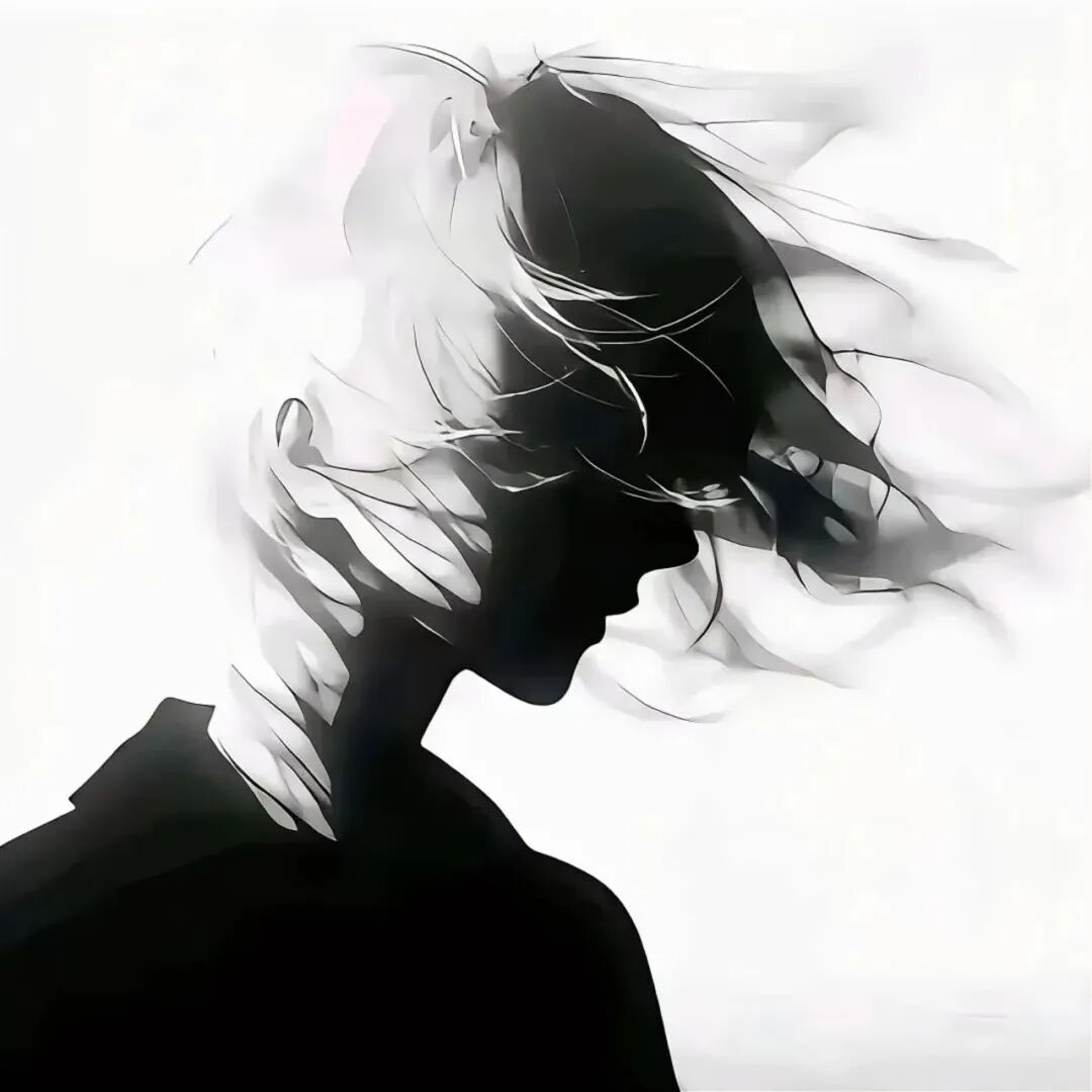 黑白动漫头像男