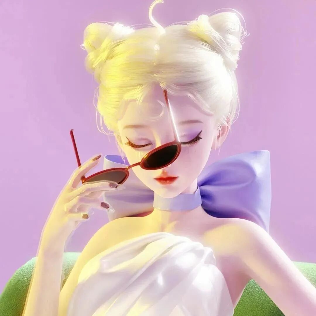mojxieshierlkjdazi墨镜三人闺蜜头像动漫闺蜜头像
