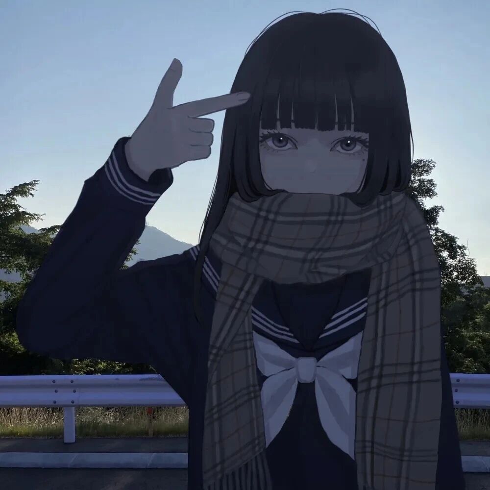 学院风高冷动漫头像女