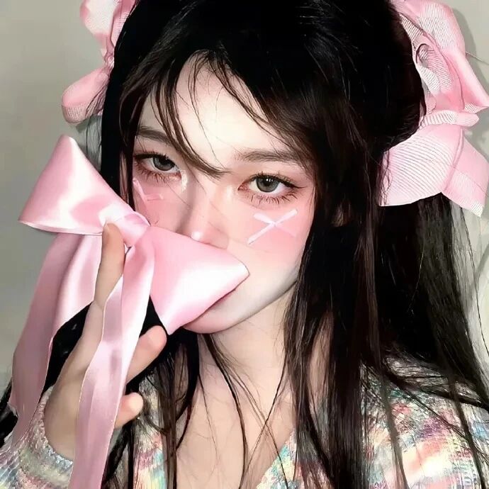 蝴蝶结很飒女生头像