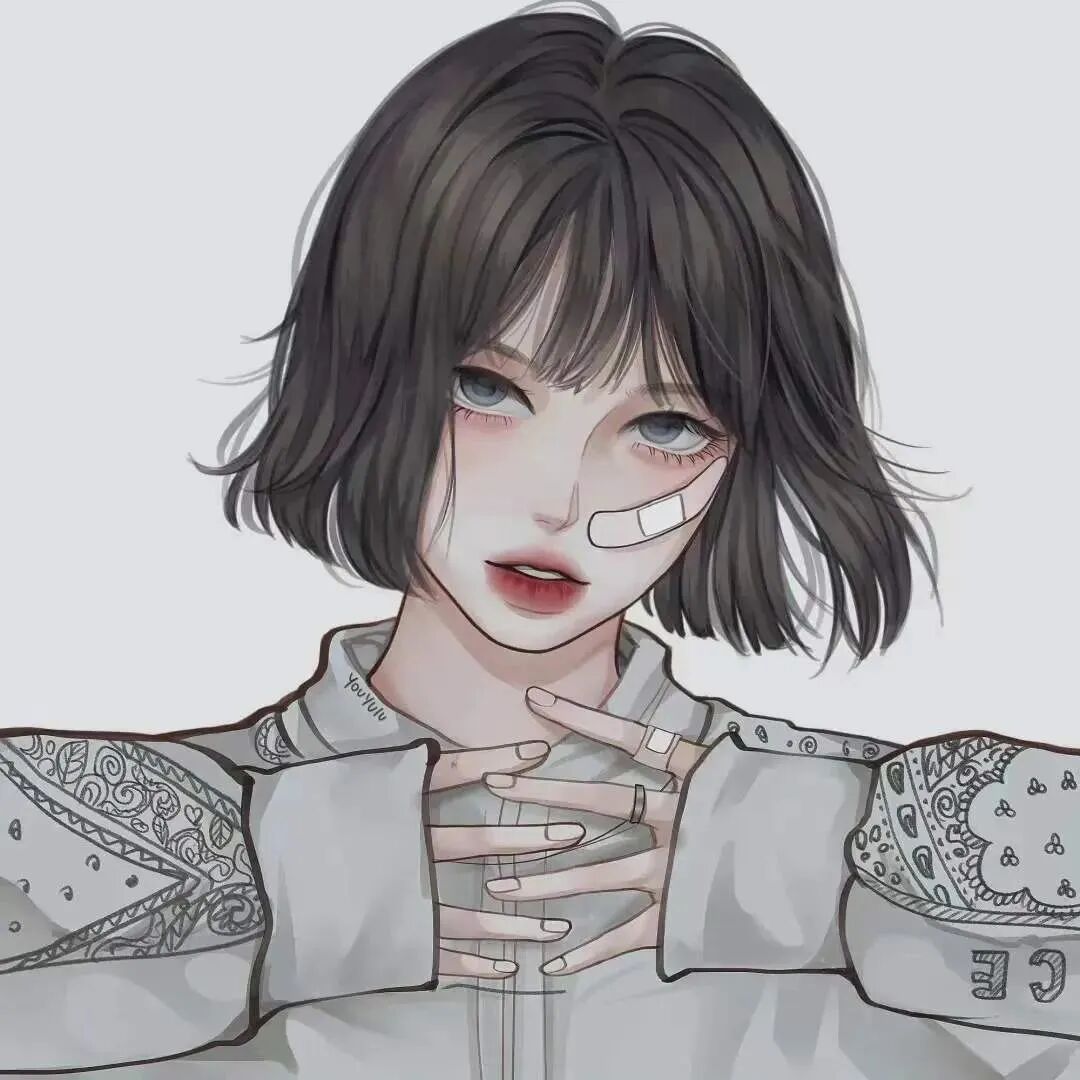个性手绘动漫头像女