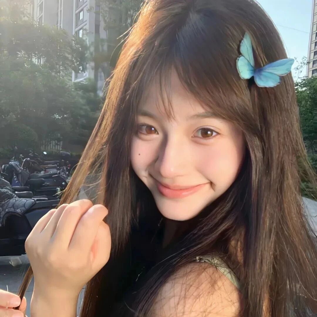 蝴蝶甜妹女生头像