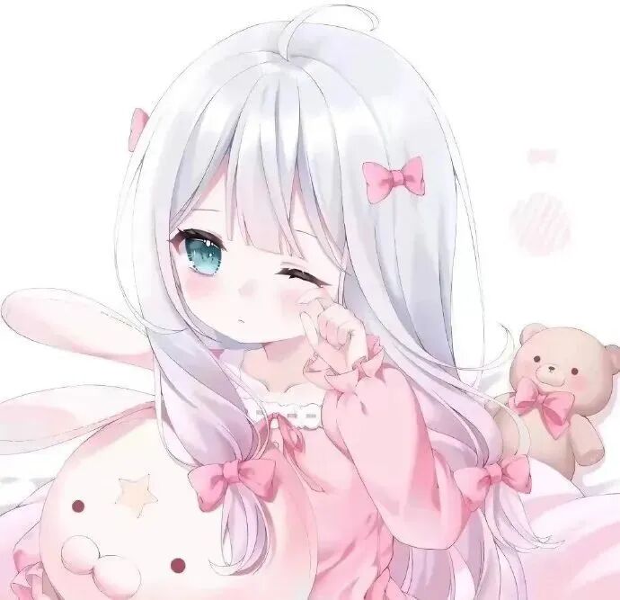 粉色系少萝动漫头像女