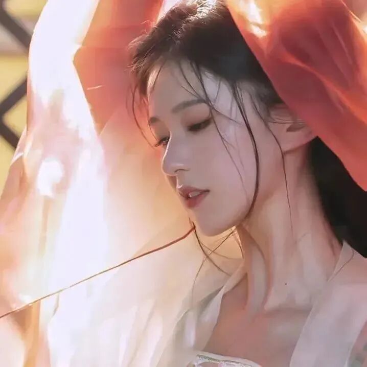 新中式侧脸女生头像