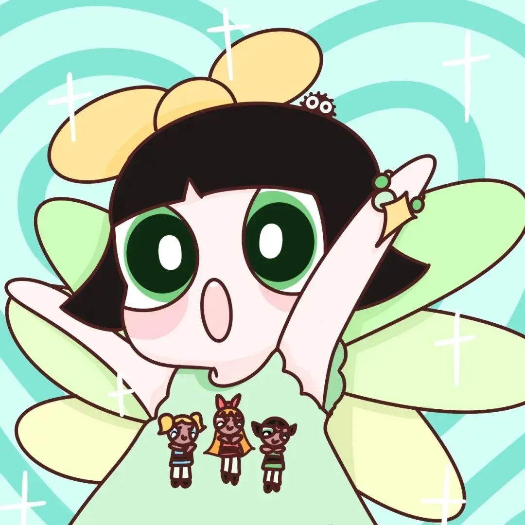 可爱飞天小女卡通头像