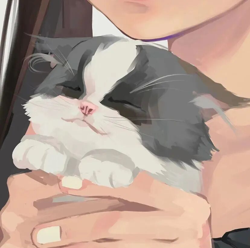 dusbasrenpaituo抱着猫咪对象不是人动漫情侣头像