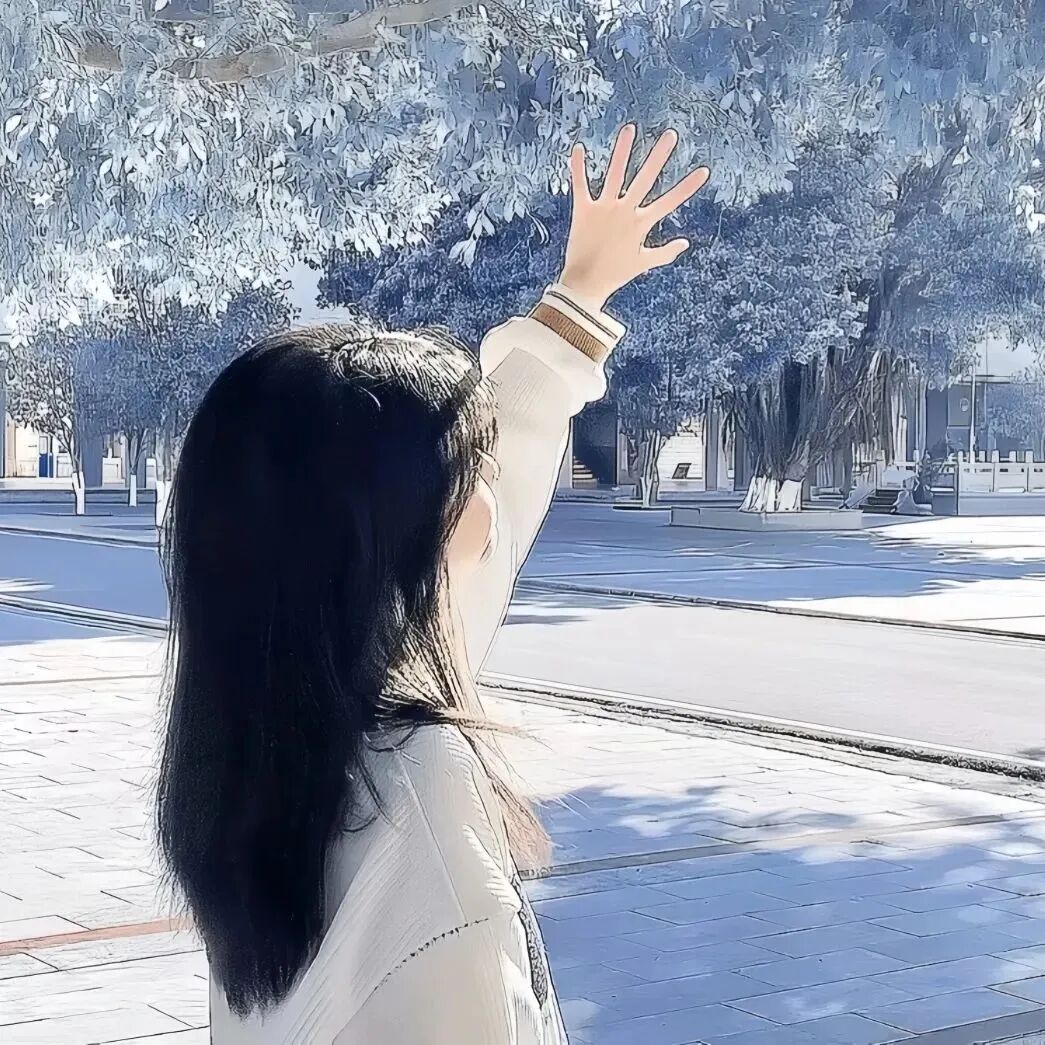 温柔不露脸女生头像