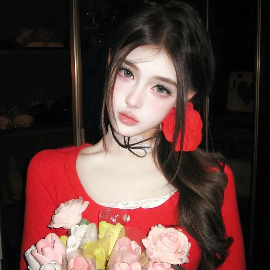 鲜花纯欲女生头像