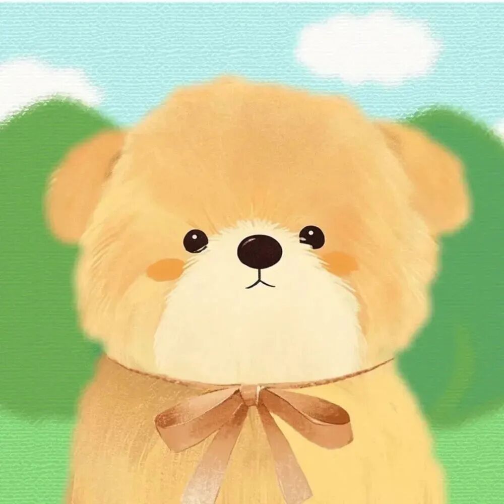 wenmzhiyuduoliya治愈可爱小动物插画情侣头像