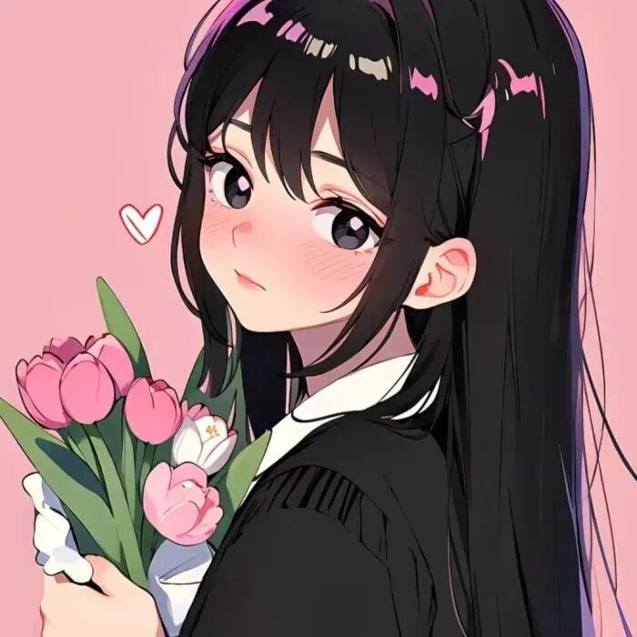 nimanaideweidaduoliya鲜花动漫情侣头像