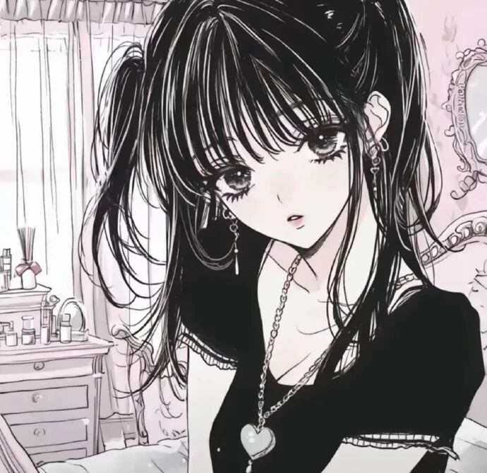 古早感动漫头像女