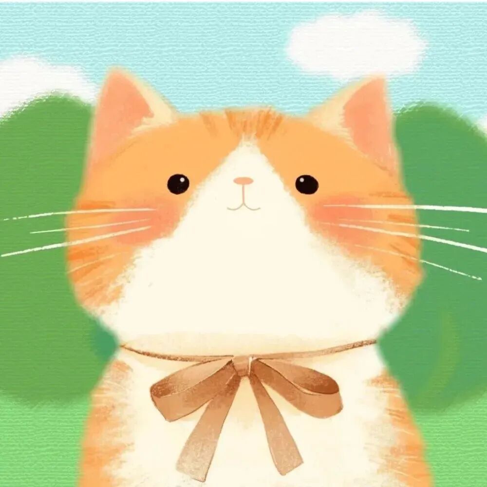 wenmzhiyuduoliya治愈可爱小动物插画情侣头像