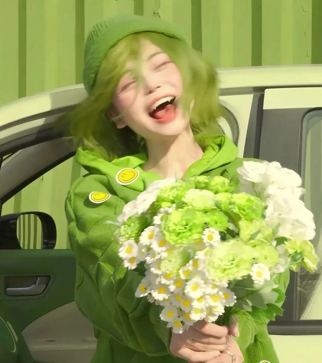 小清新鲜花自由感女生头像