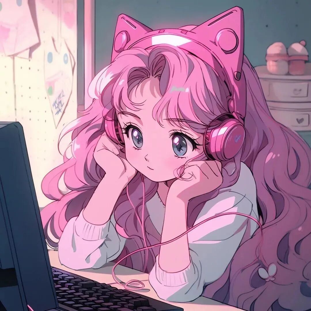 办公甜妹动漫头像女