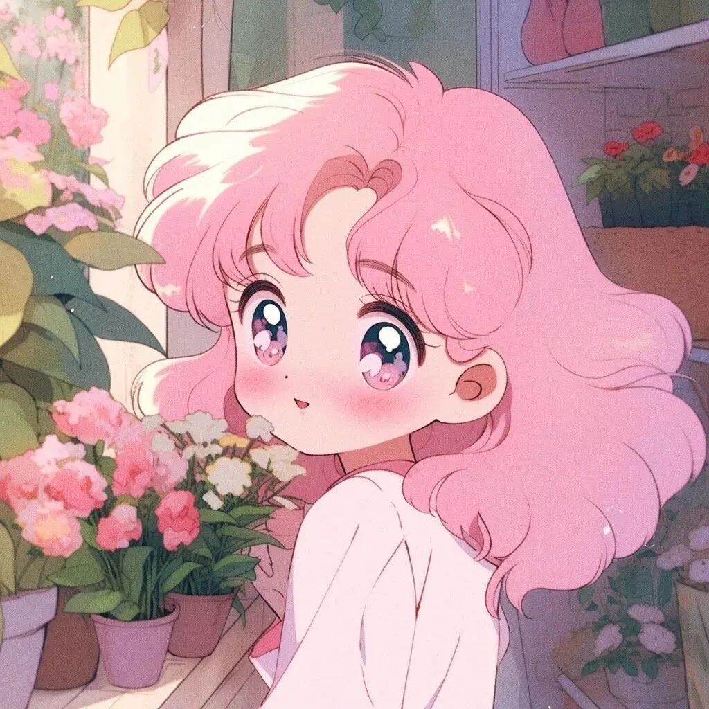 鲜花温柔动漫头像女