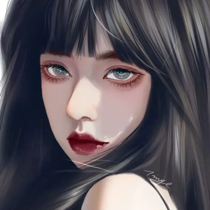 手绘动漫头像女