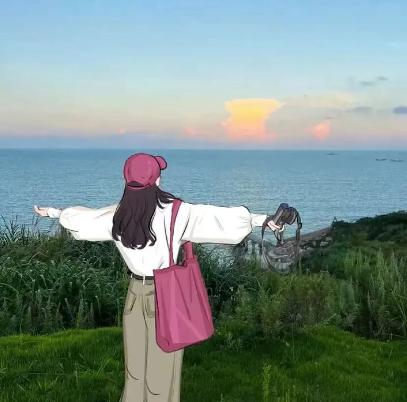 小清新手绘动漫头像女