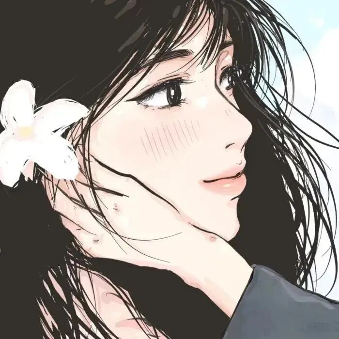csnqhgifulianaihe插画情侣头像