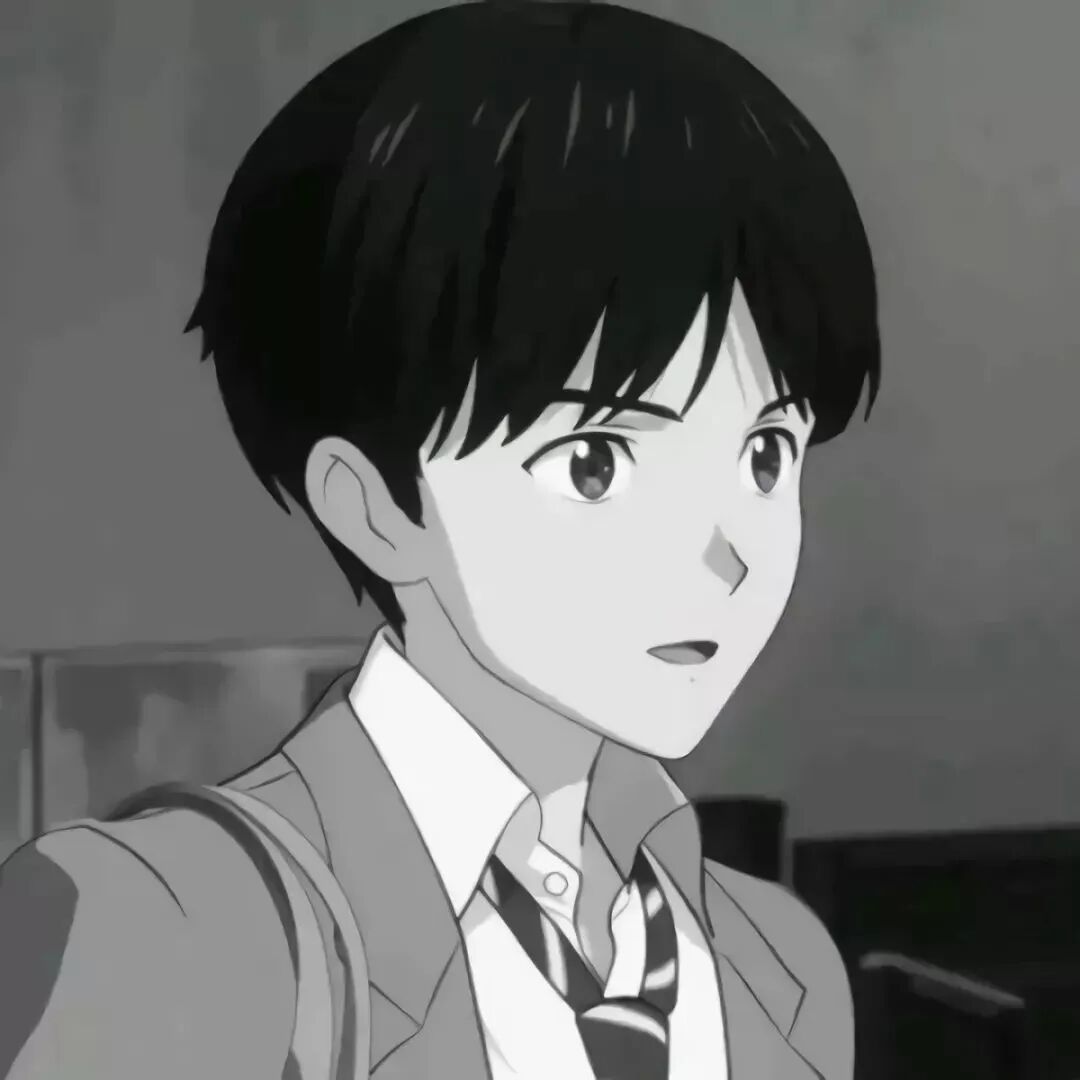黑白动漫头像男
