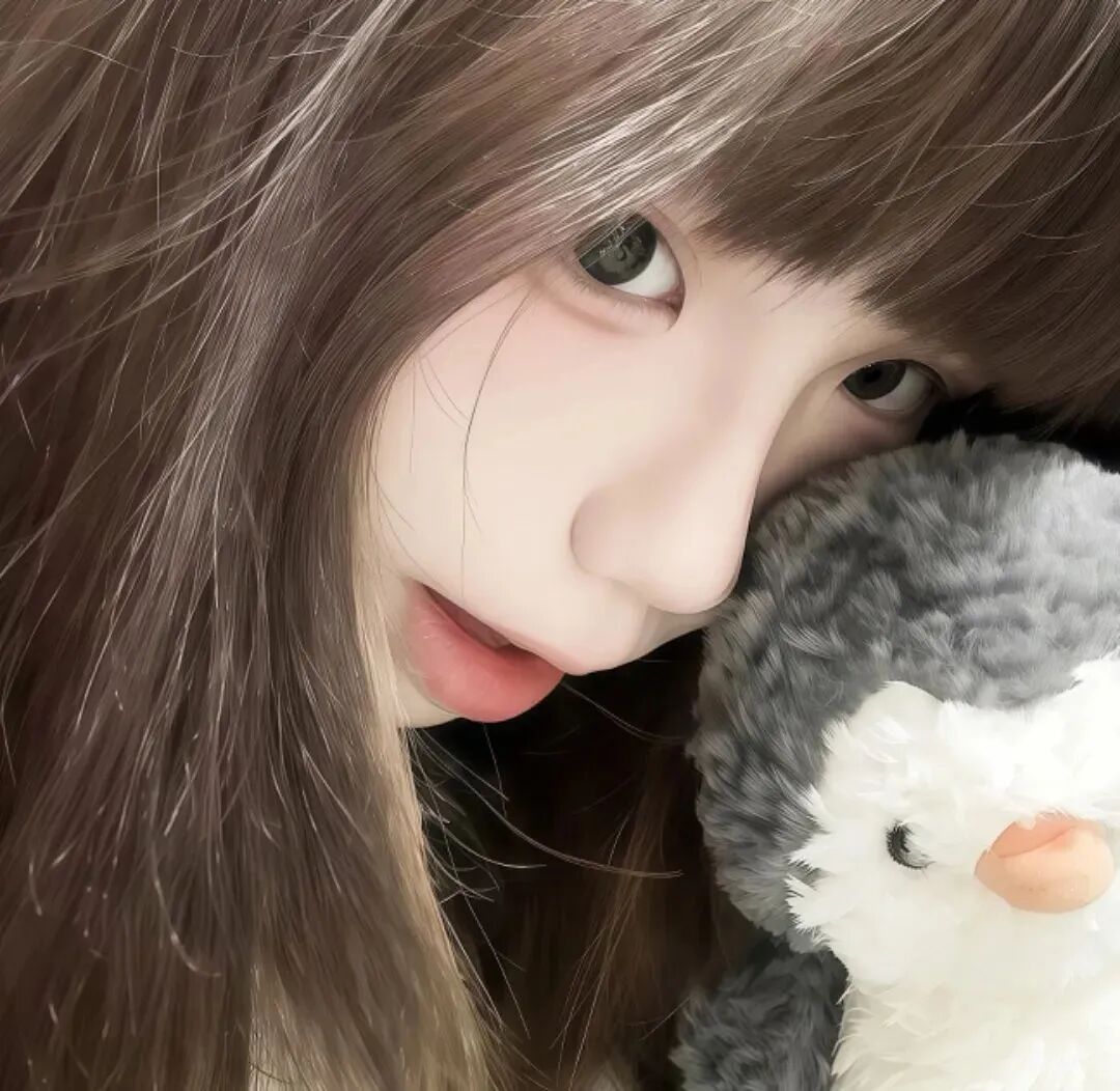 甜妹侧脸女生头像