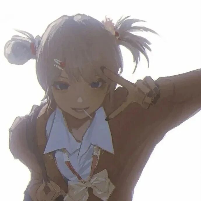 剪刀手个性动漫头像女