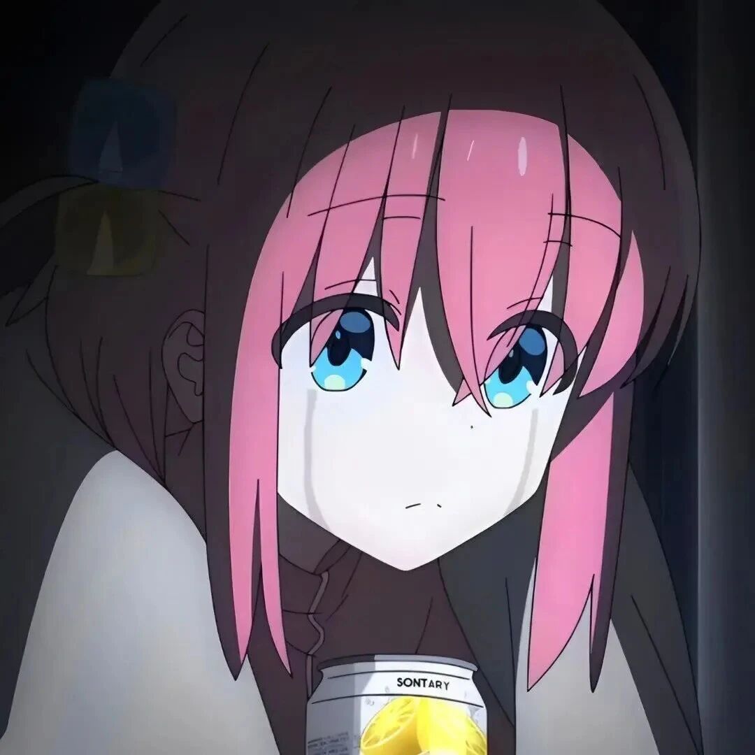粉色系伤感动漫头像女