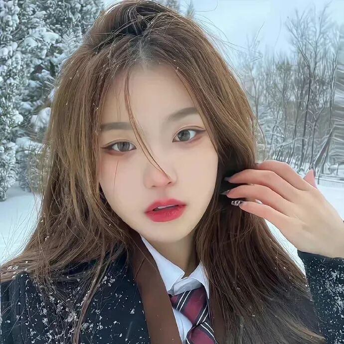 女生 女生头像 女头 氛围感 氛围感头像 雪