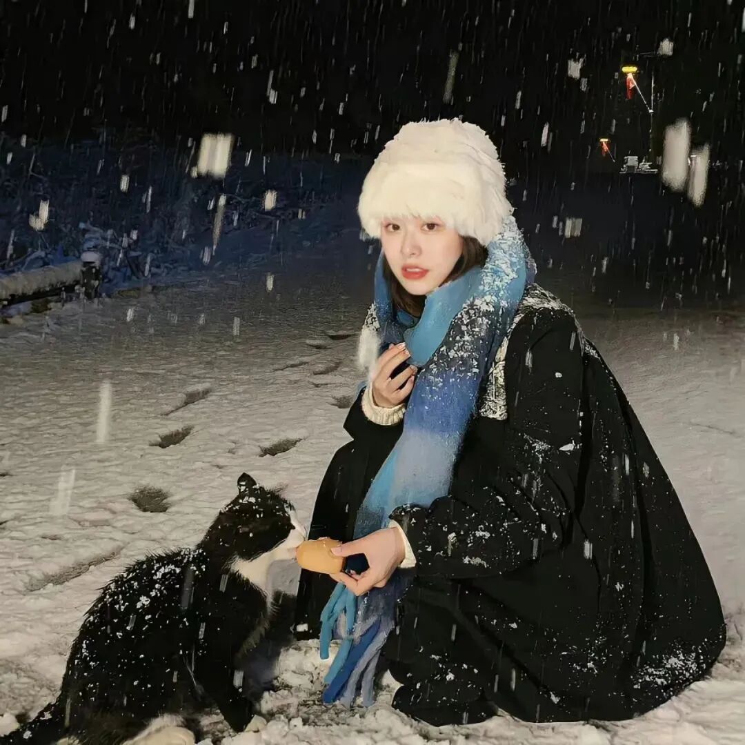 女生 女生头像 女头 氛围感 氛围感头像 雪