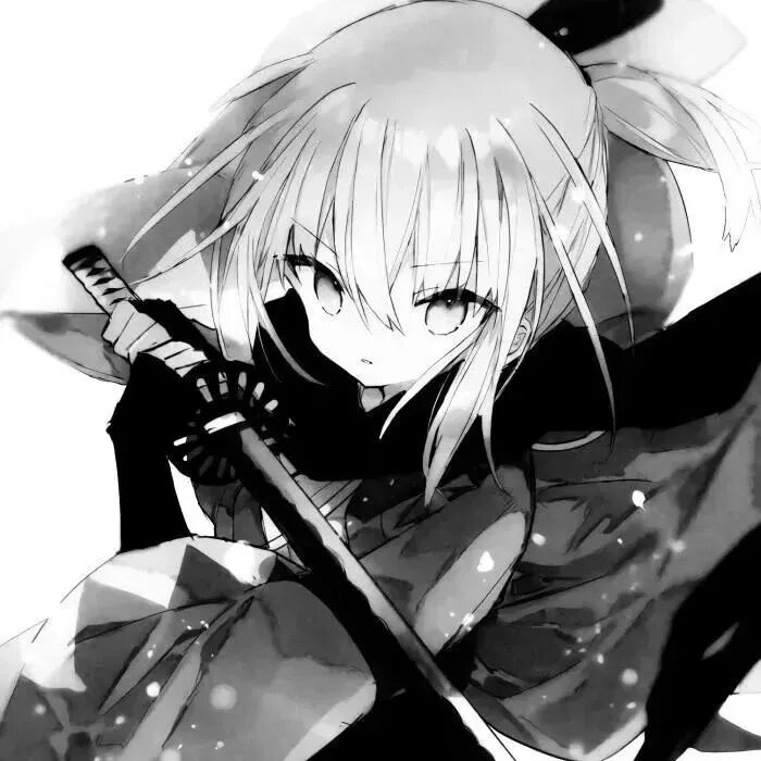 动漫头像  动漫女 动漫女头 动漫头像 女  黑白 黑白动漫头像 黑白动漫女
