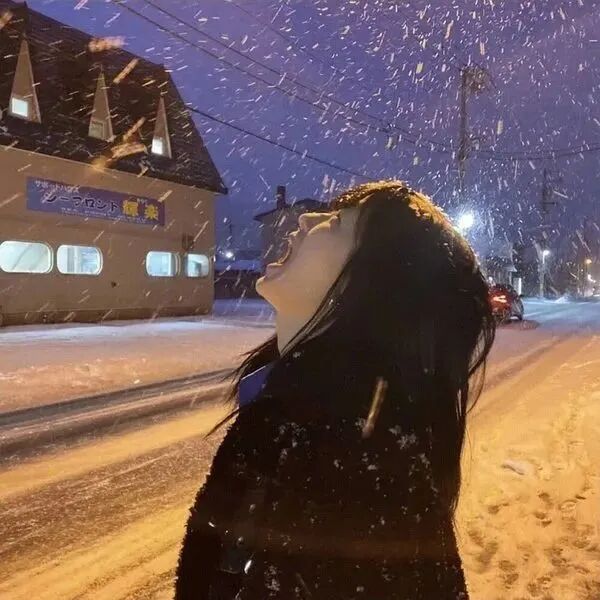 女生 女生头像 女头 氛围感 氛围感头像 雪