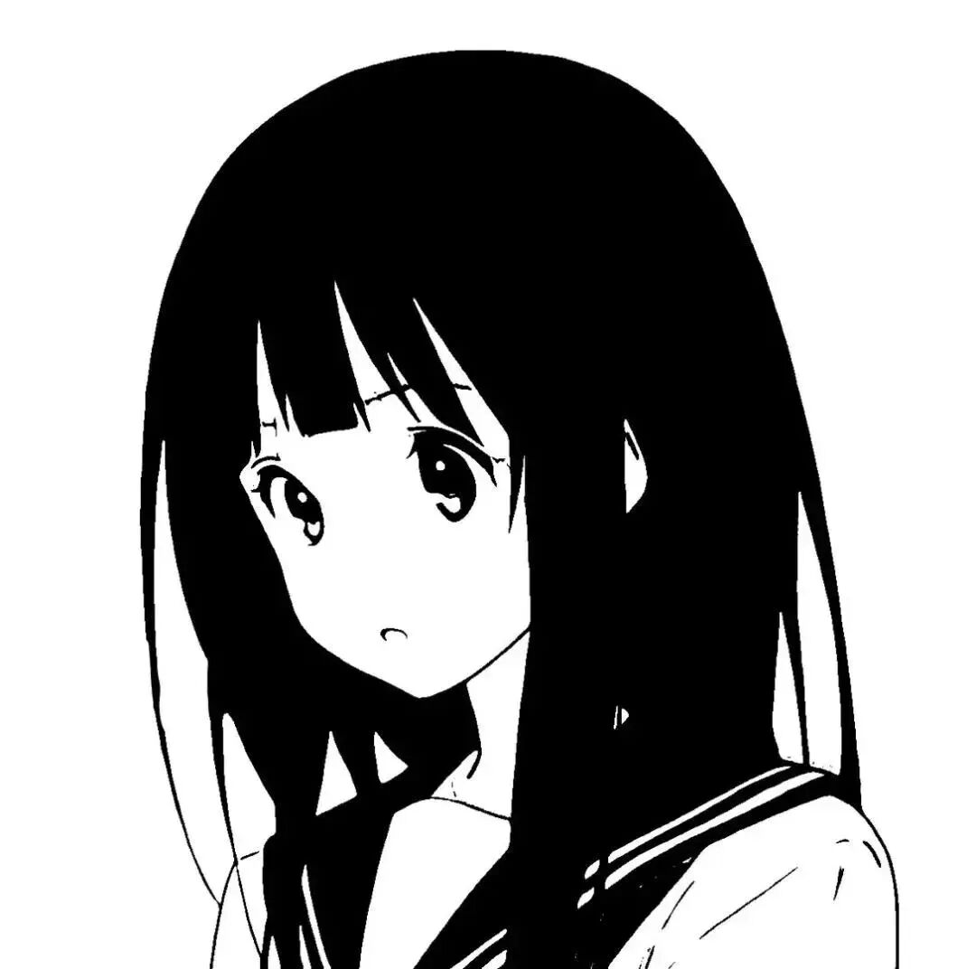 动漫头像  动漫女 动漫女头 动漫头像 女  黑白 黑白动漫头像 黑白动漫女
