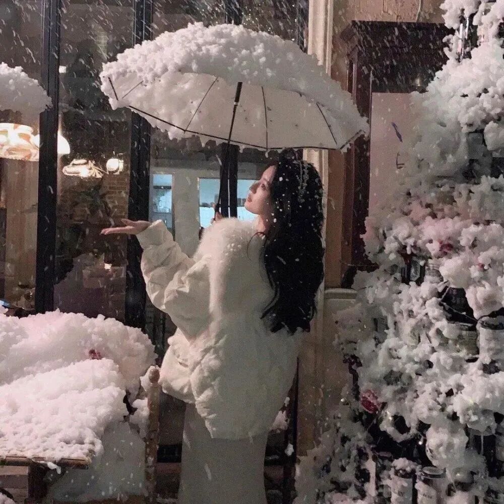 女生 女生头像 女头 氛围感 氛围感头像 雪
