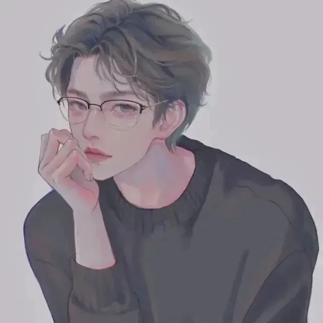 yanjinglove眼镜手绘情侣头像