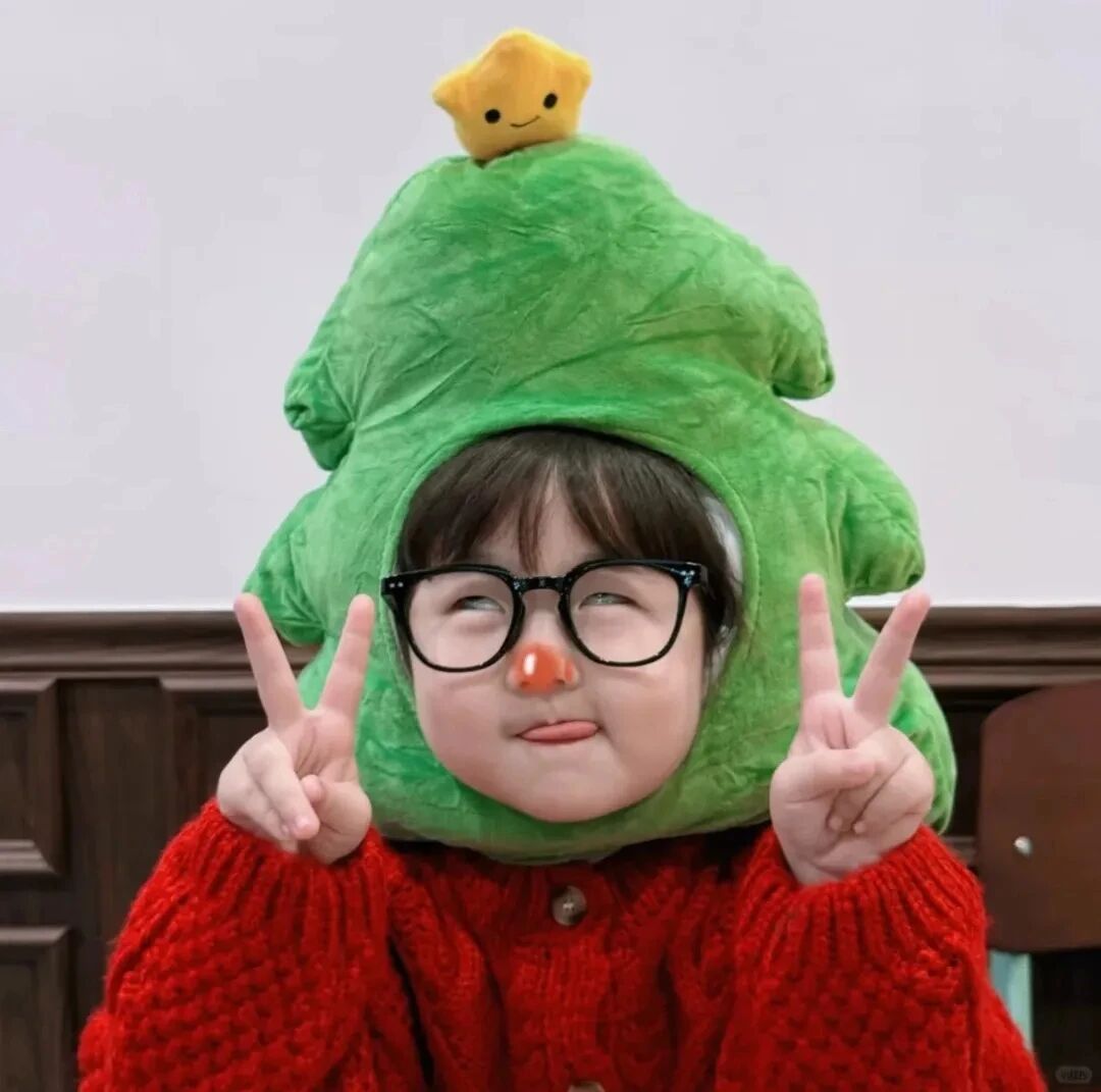 圣诞节小女孩萌娃头像