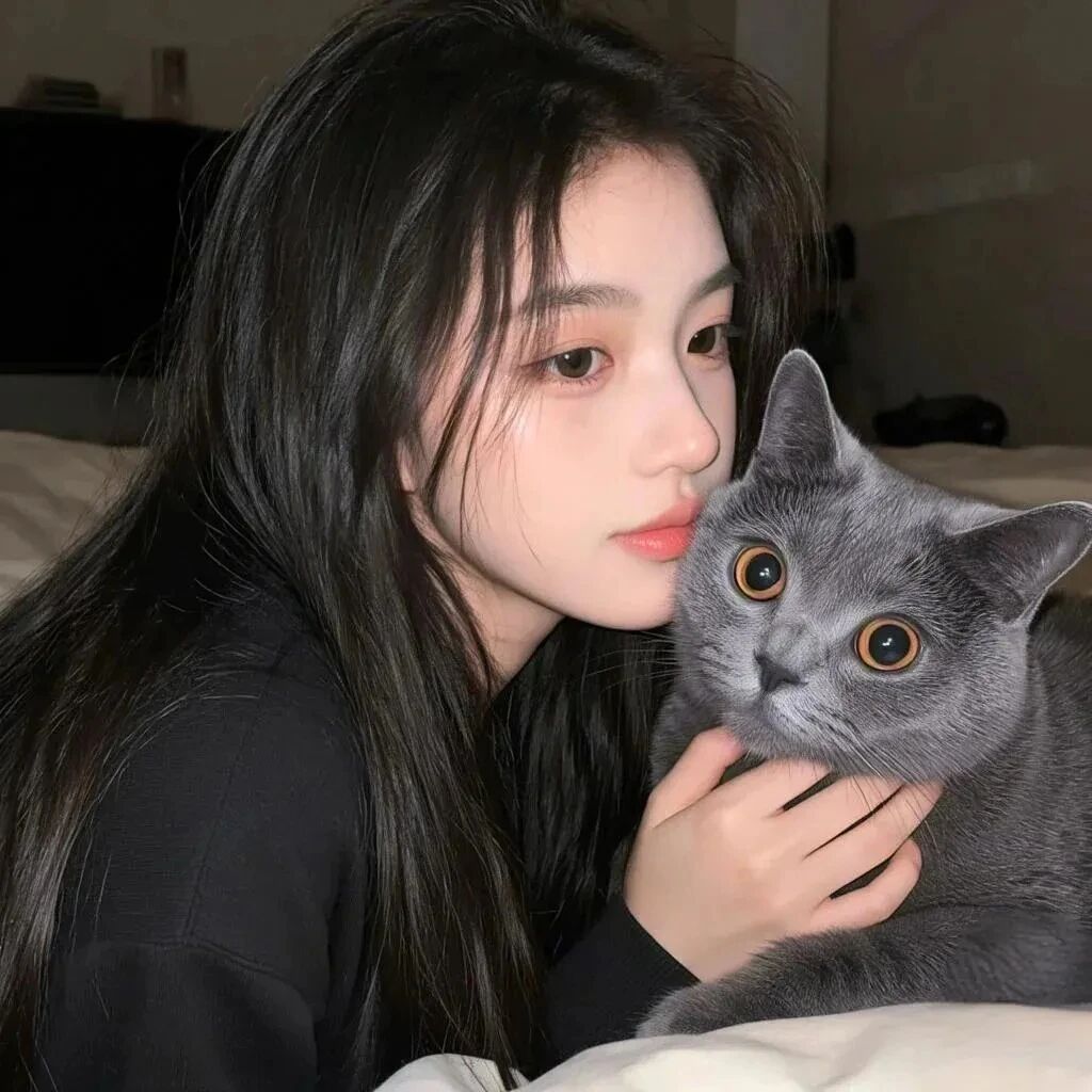 jifguioubacatmaoduiyou抱着猫咪二人闺蜜头像真人闺蜜头像