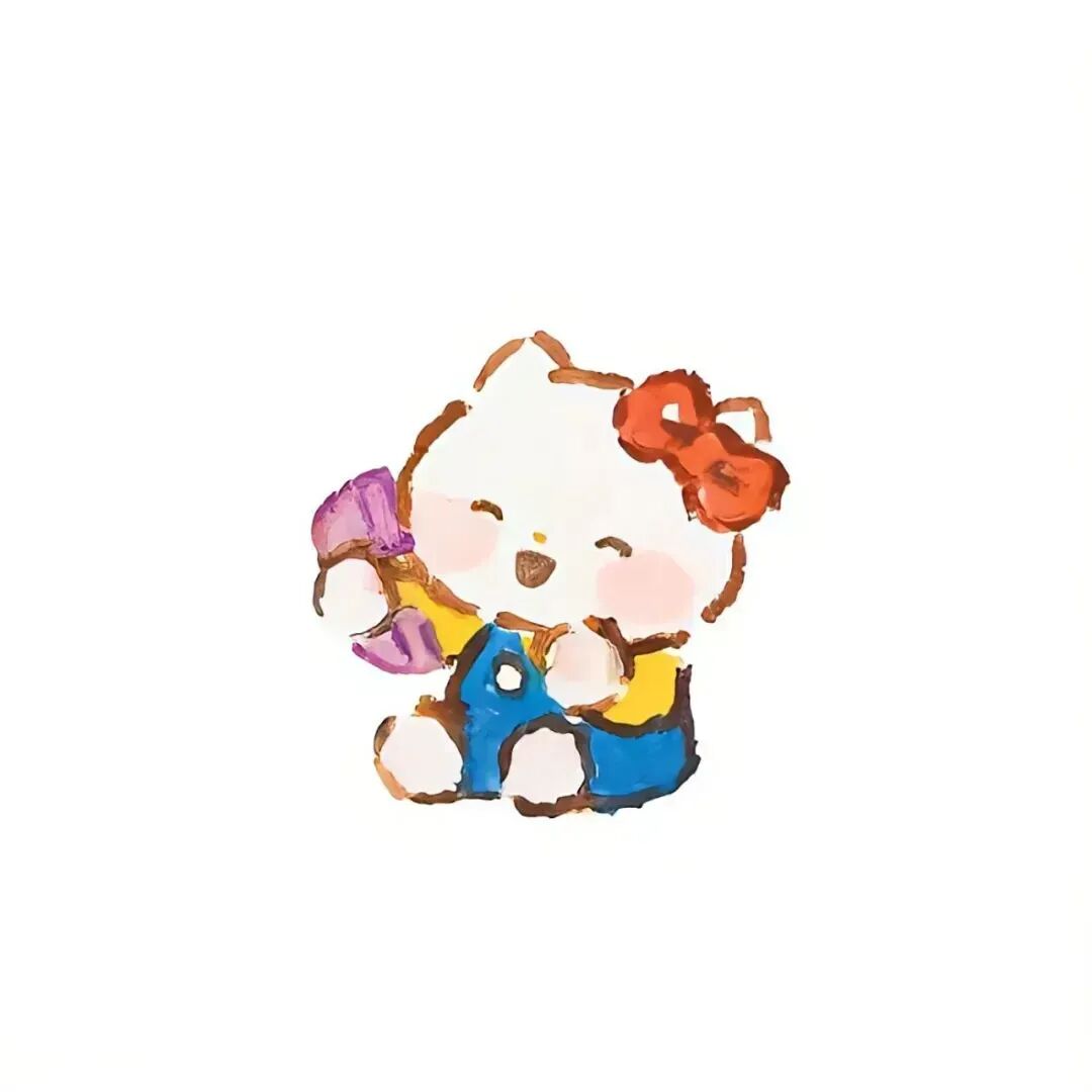 三丽鸥白底可爱卡通头像