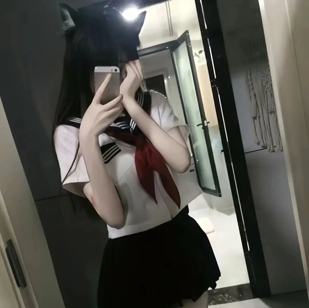 jk制服不露脸女生头像