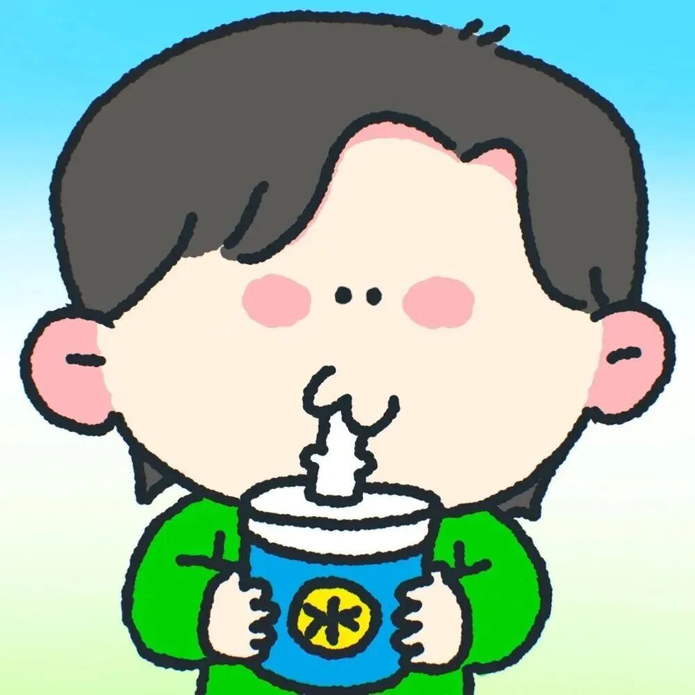 sdyinlhensadiaoaiqing沙雕搞怪喝饮料卡通情侣头像