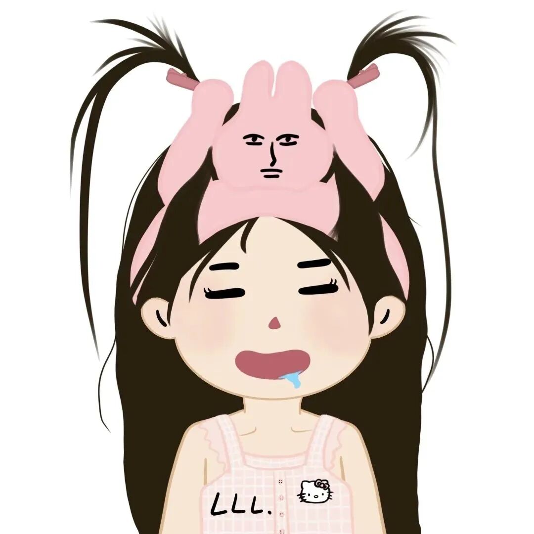 xieguguaibiaoqnguma二人闺蜜头像手绘闺蜜头像