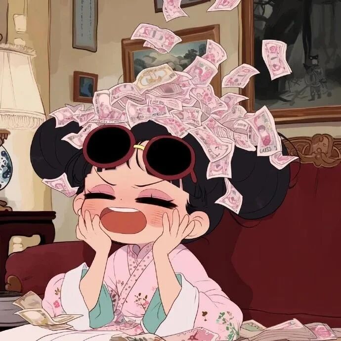 aiqiangaomojidazi爱钱四人闺蜜头像动漫闺蜜头像