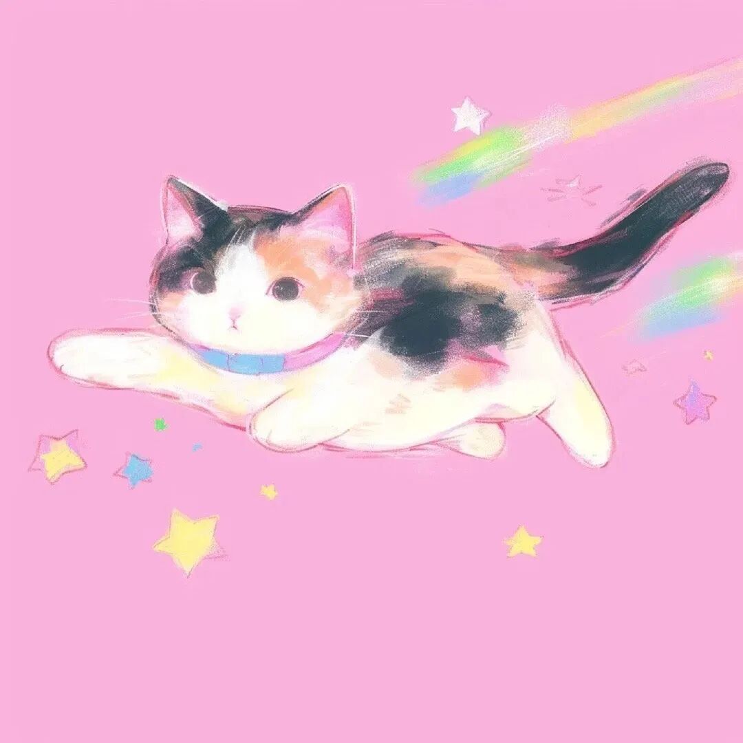 可爱插画猫咪卡通头像