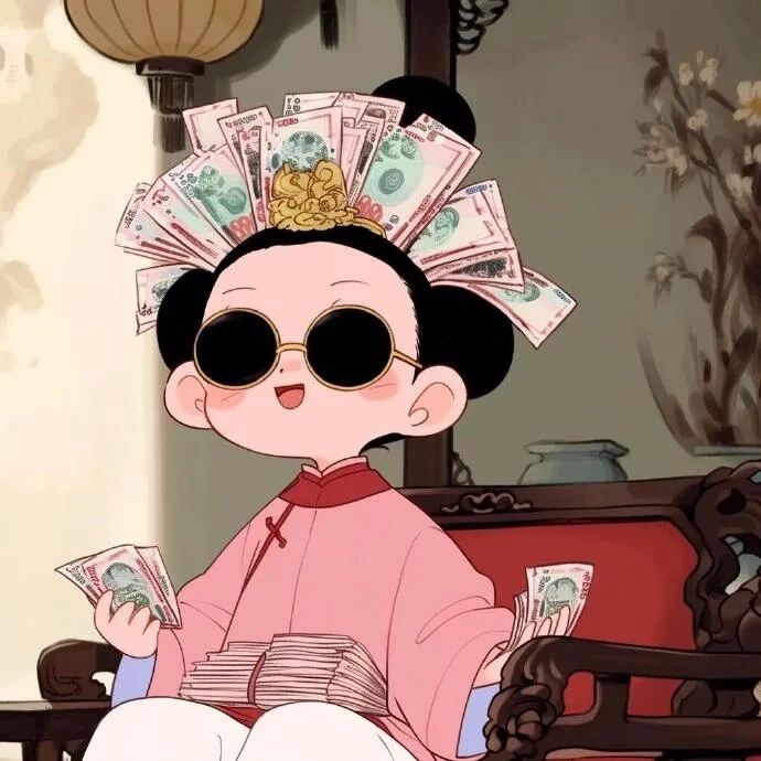 aiqiangaomojidazi爱钱四人闺蜜头像动漫闺蜜头像