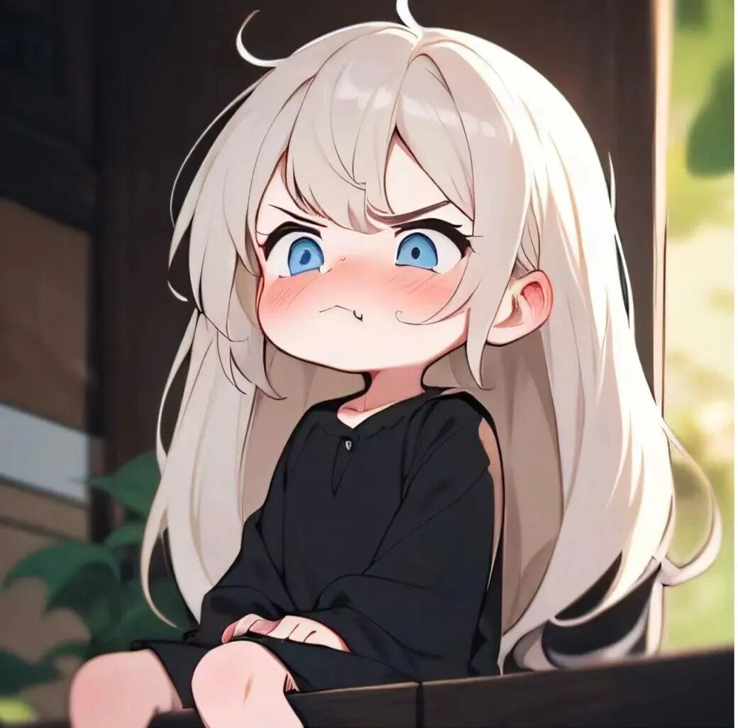 生气动漫头像女