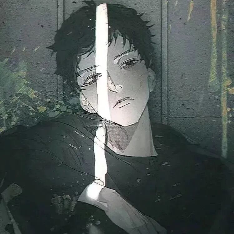 孤独感动漫头像男